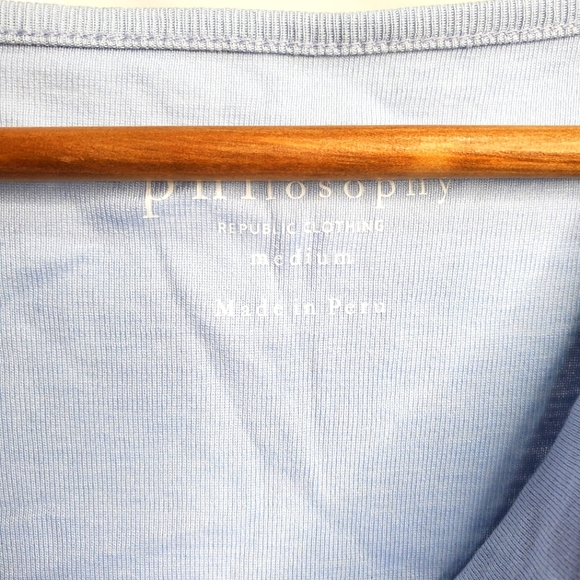 NWT Philosophy Short Sleeve Blouse Size Medium - Picture 3 of 4